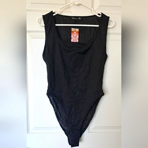 Tall Square Neck Rib Bodysuit